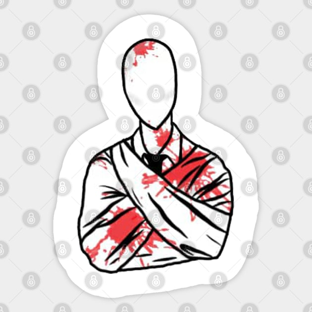 Slenderman StraightJacket Sticker by Nene_Bee